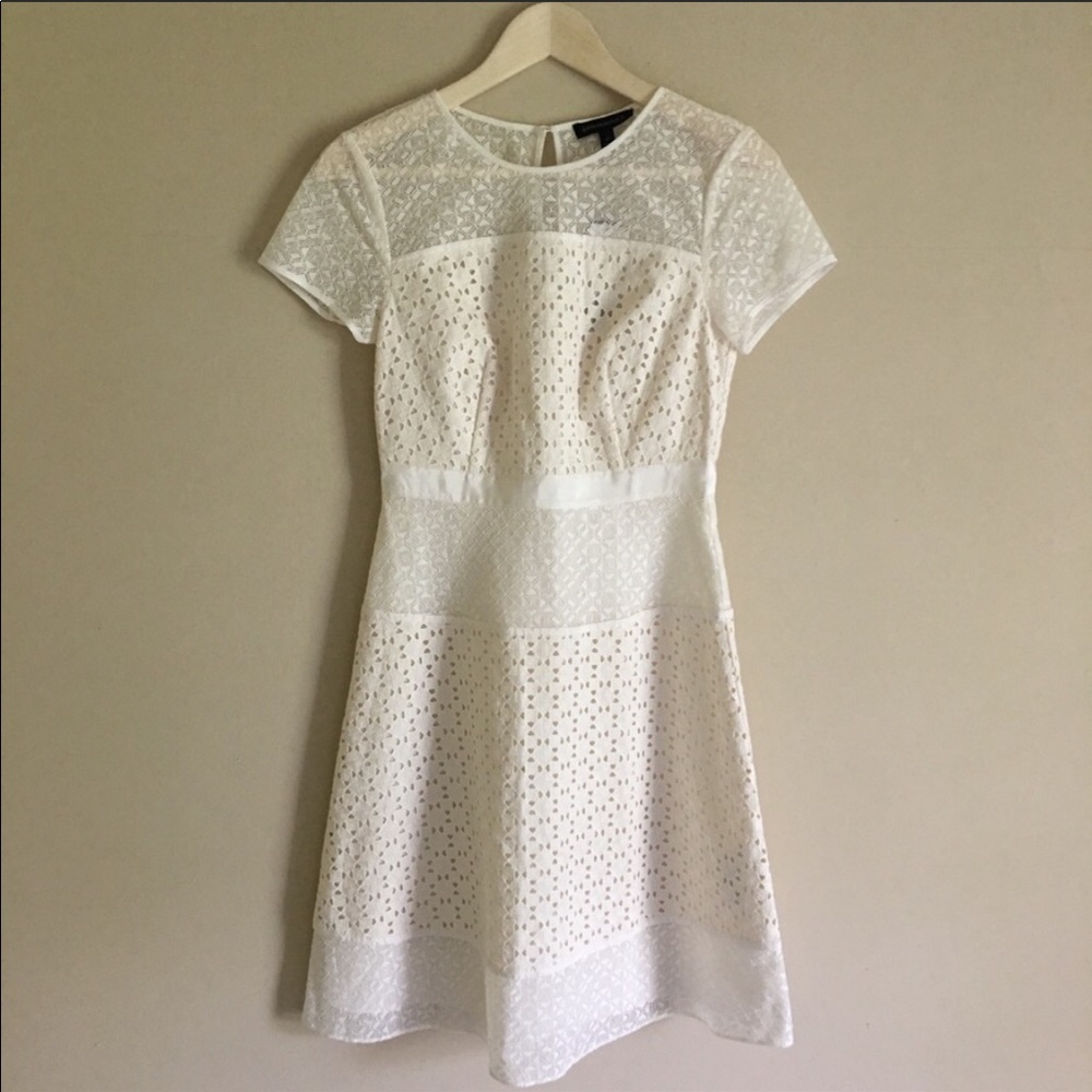 Banana Republic White eyelet dress